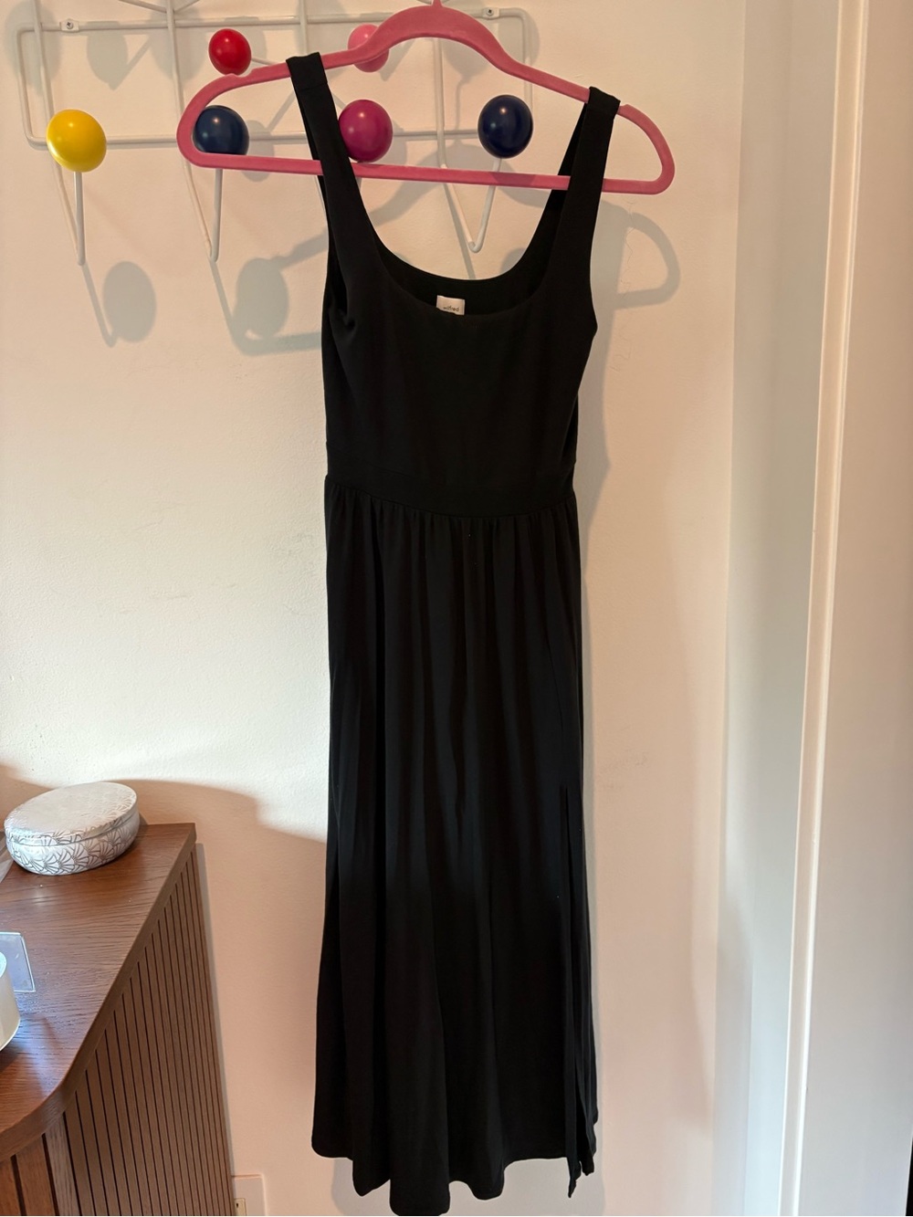 Wilfred Black Sleeveless Maxi Dress